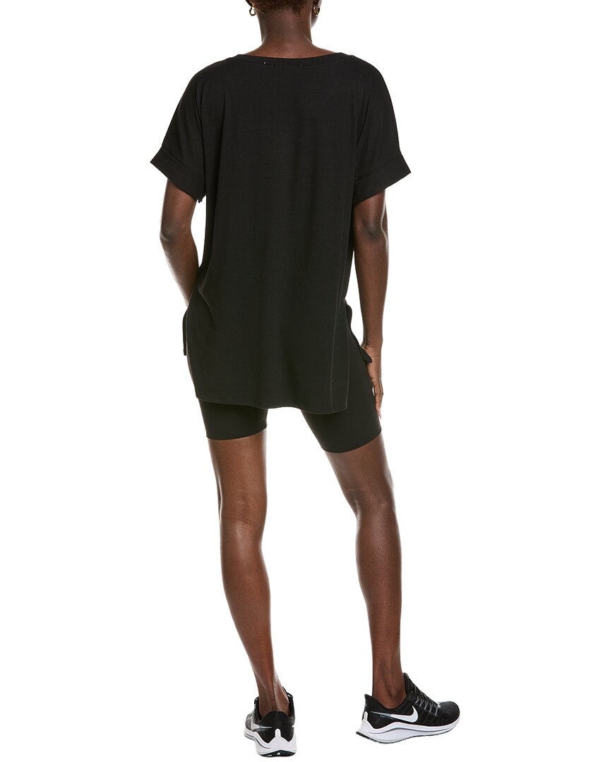 2pc v-neck top & biker short set