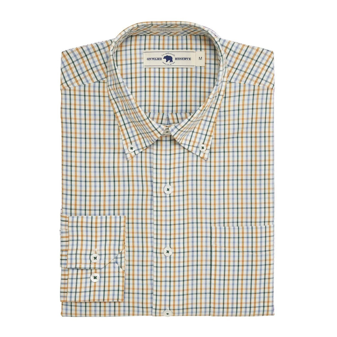 men's cypress tailored fit brushed twill shirt in buckthorn