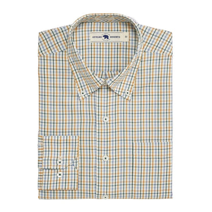 men's cypress tailored fit brushed twill shirt in buckthorn