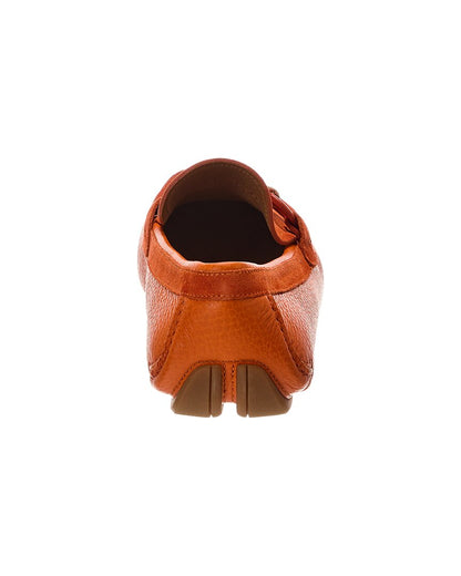 ferragamo front 4 suede & leather loafer