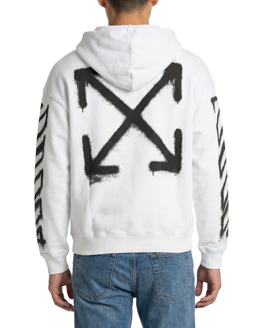 off-white virgil spray arrow hoodie