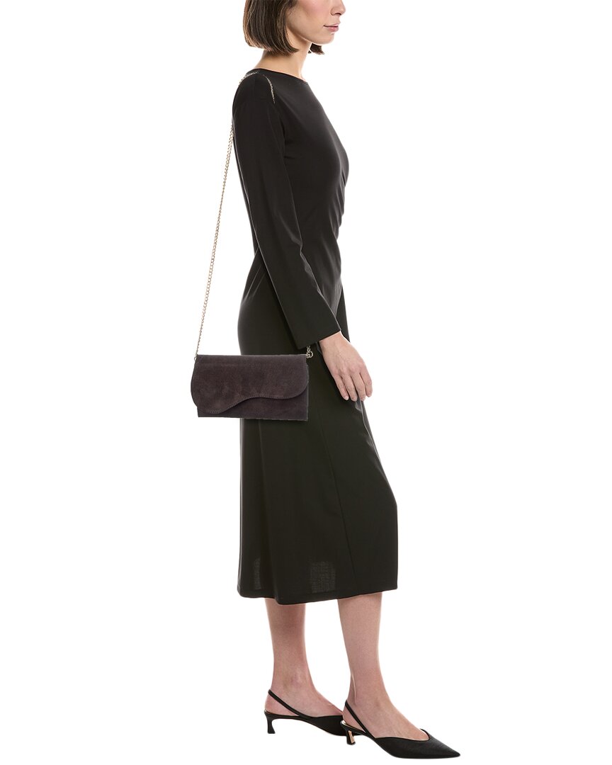 dora suede clutch
