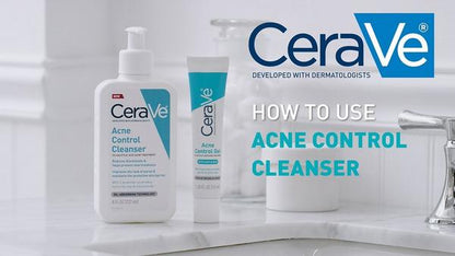 Acne Control Cleanser for Face with 2% Salicylic Acid & Purifying Clay for Oily Skin