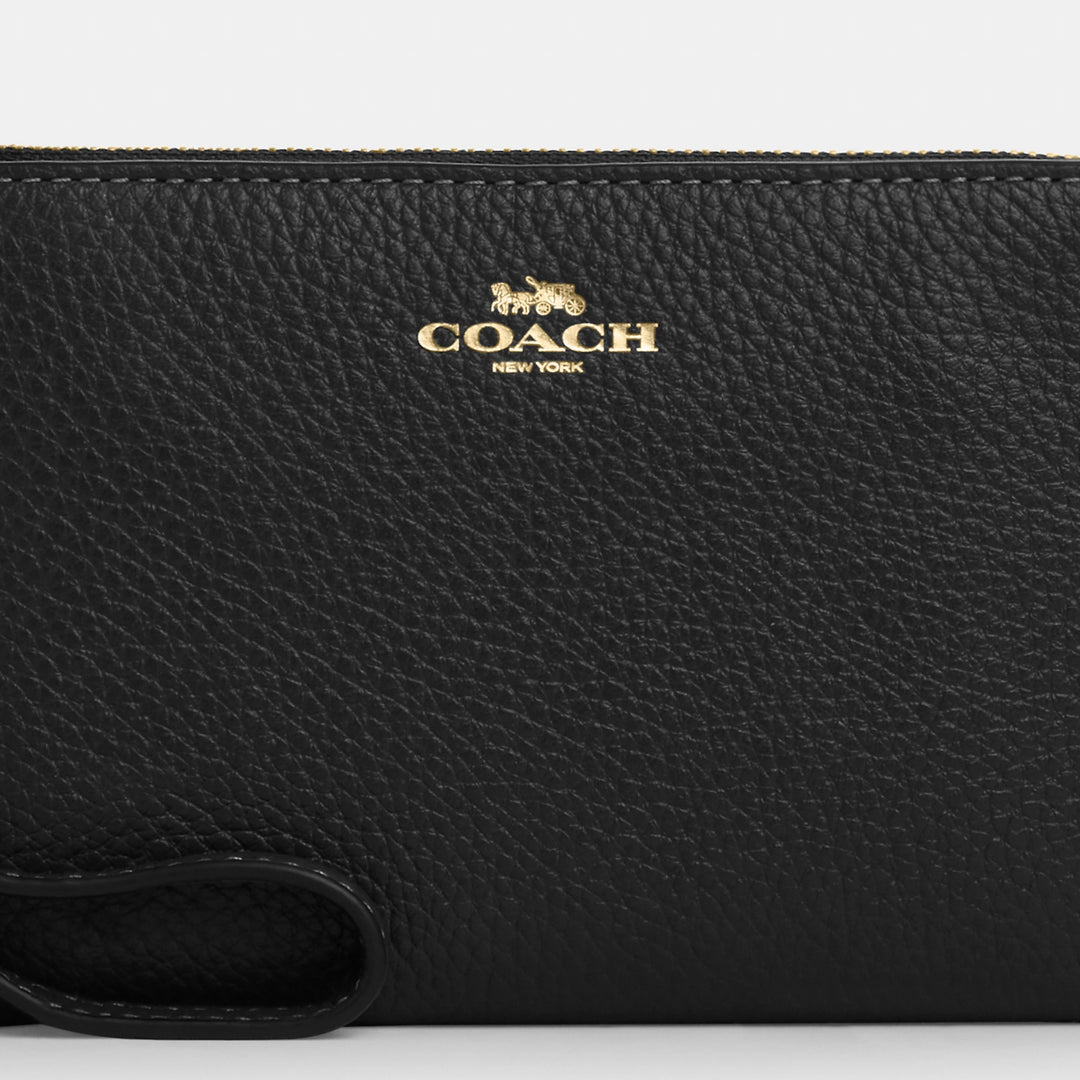 corner zip wristlet