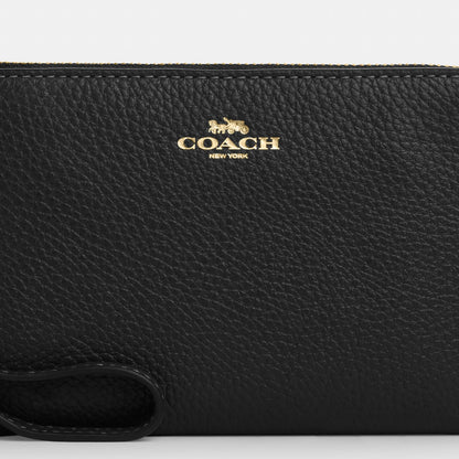 corner zip wristlet
