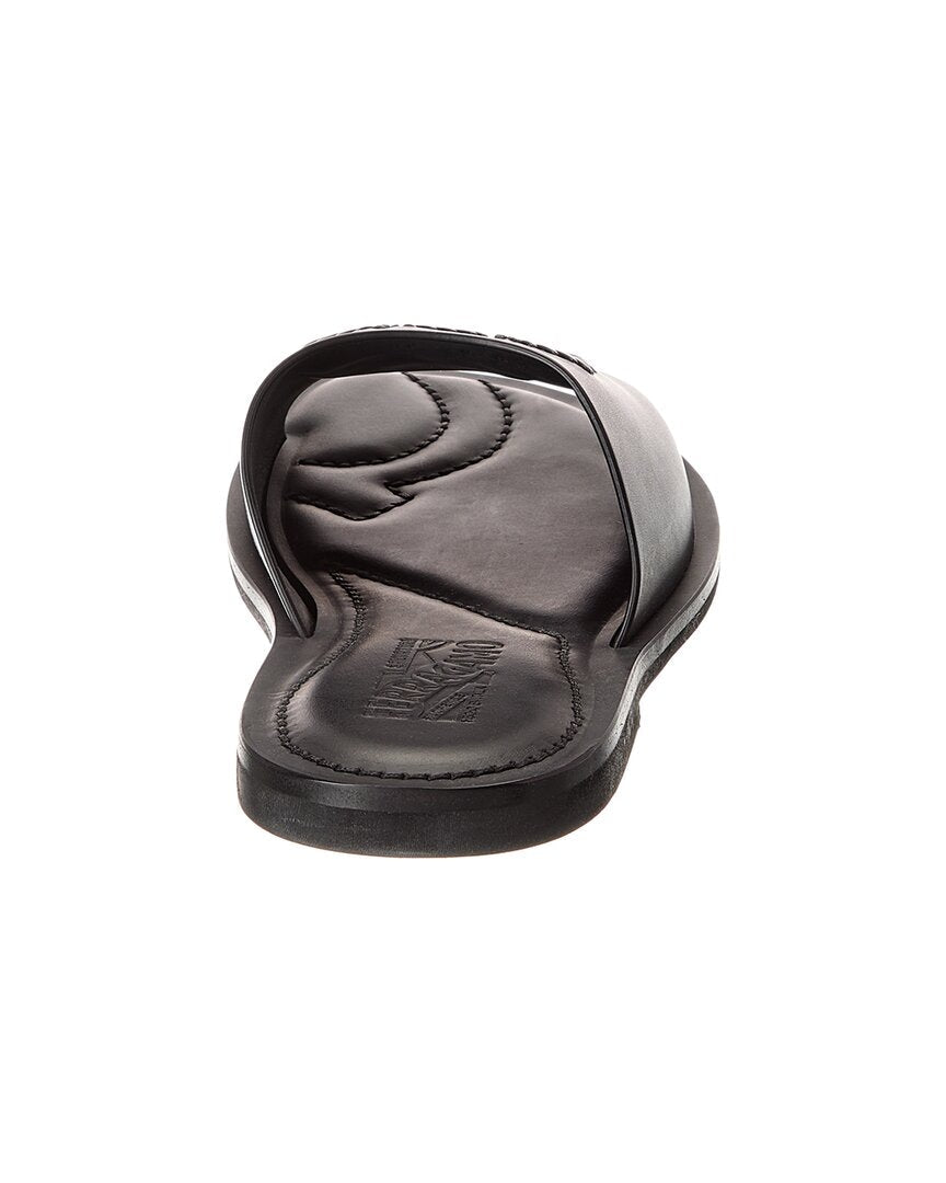 ferragamo lionel leather slide