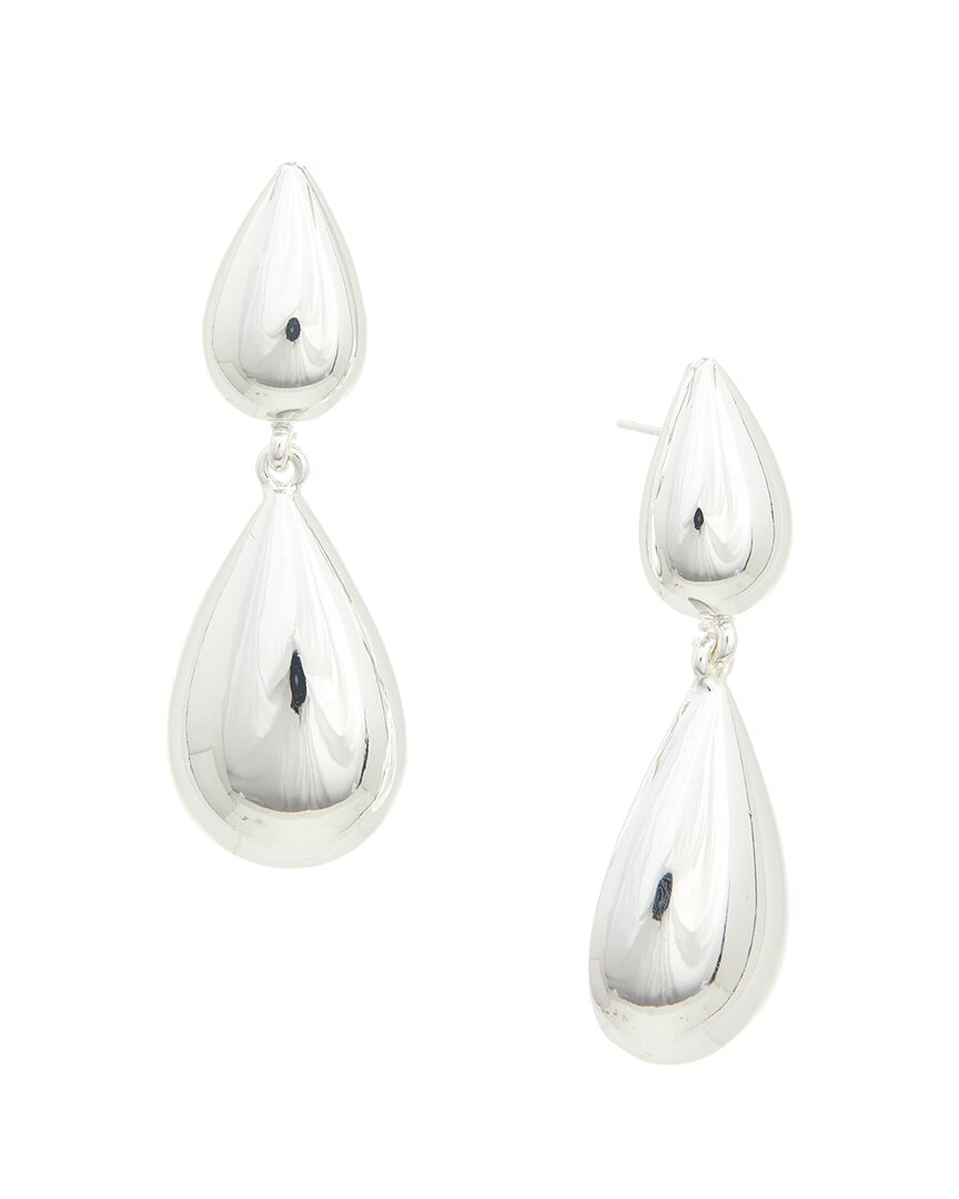 silver plated dangle earrings