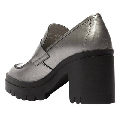 women's toky platform penny loafer in plomo