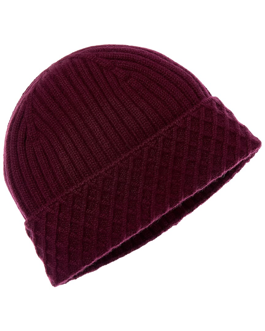 diamond cuff rib cashmere beanie