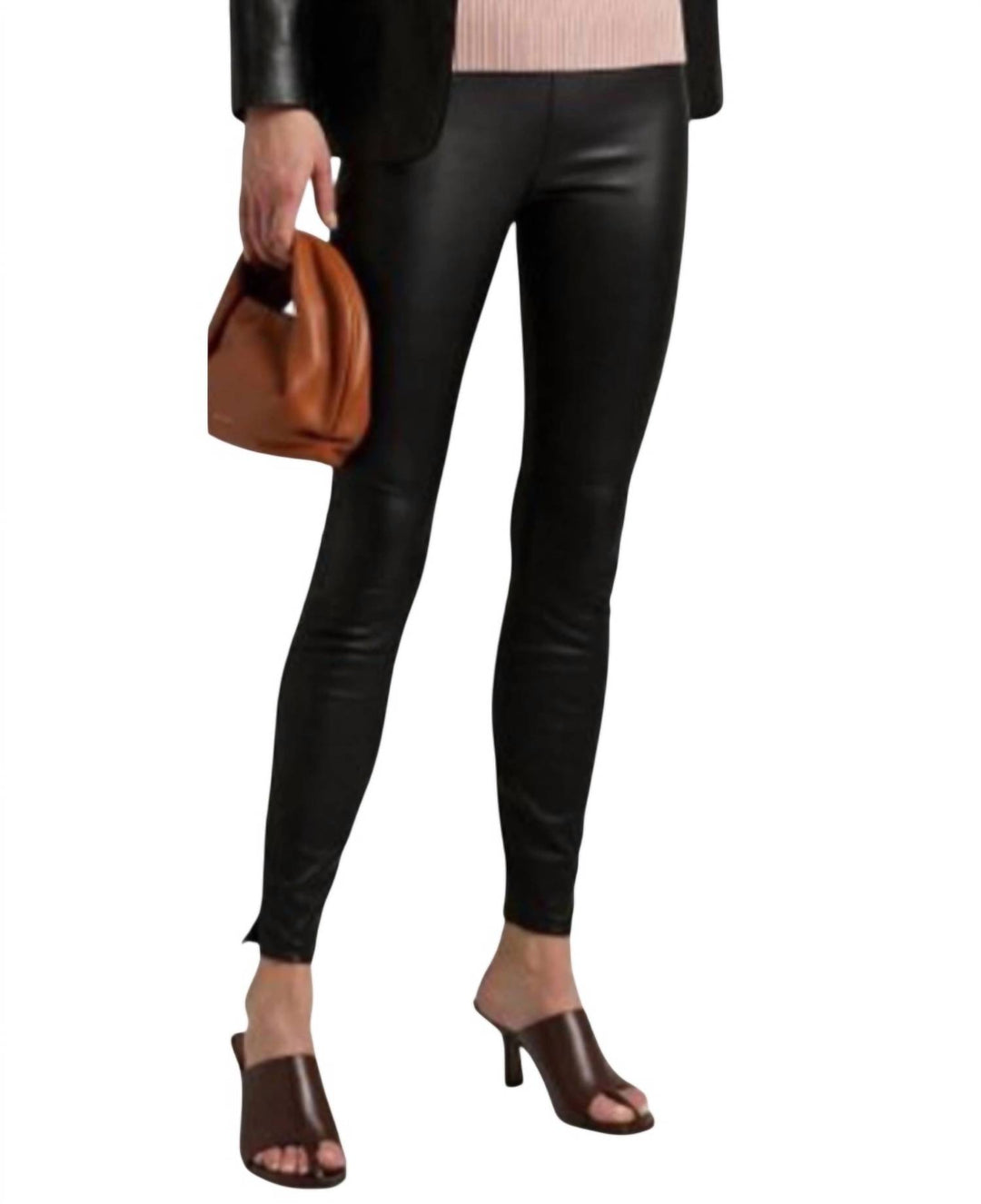corliss leather legging in black