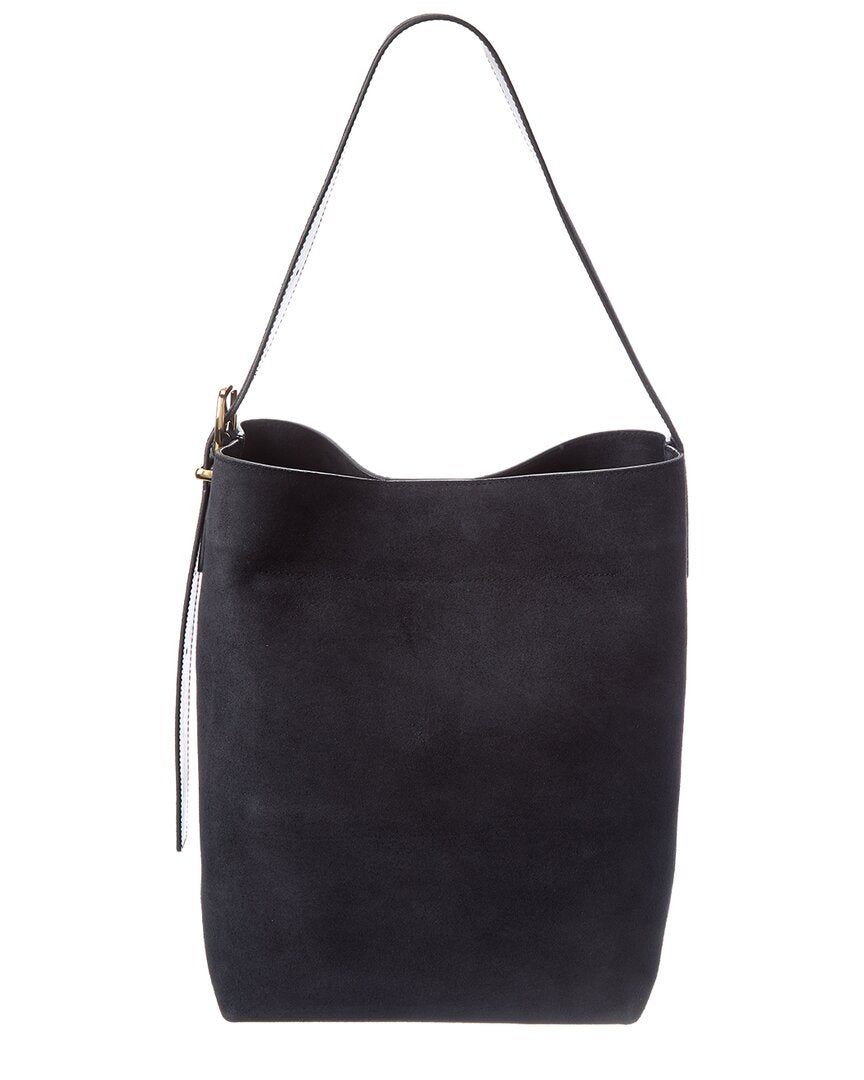 suede essentials bucket tote
