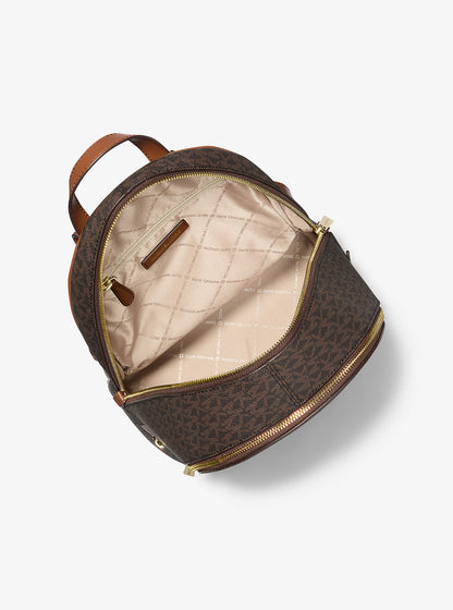 rhea medium signature logo backpack