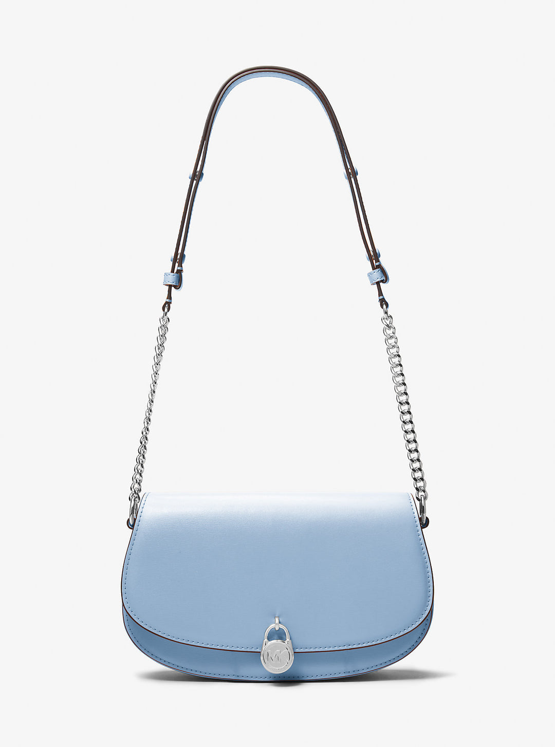 mila medium leather messenger bag
