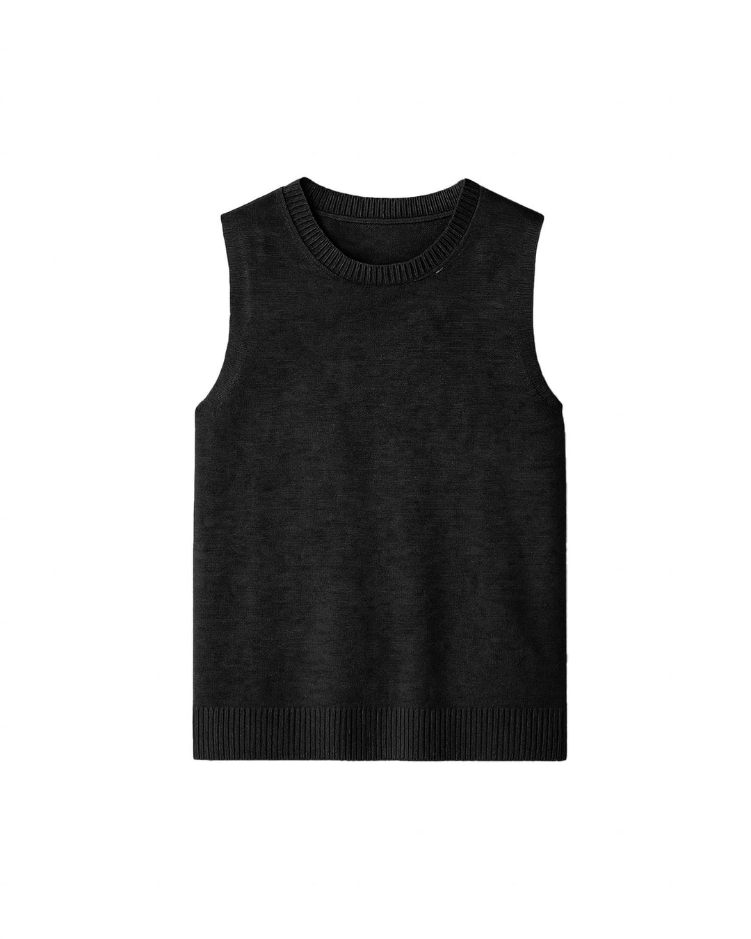 savona side tab vest in black