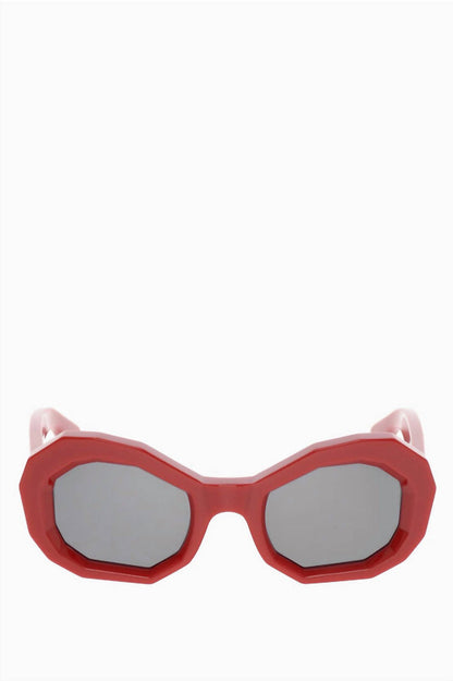 men's honeycomb sunglasses in red