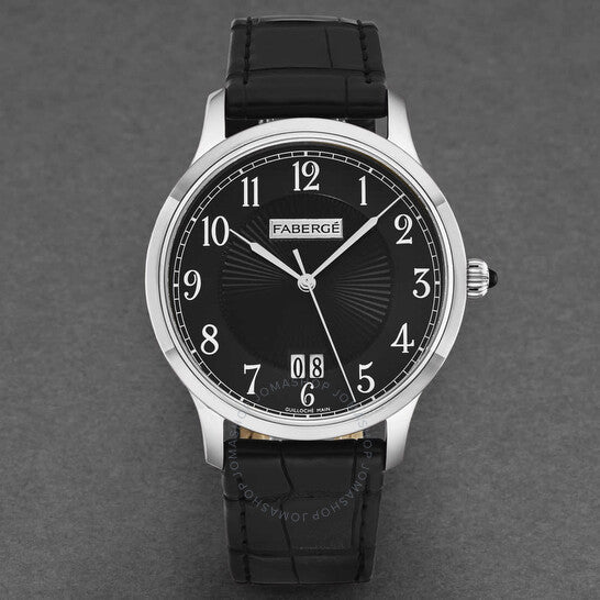 فابرجيه، ساعة أغاثون أوتوماتيكية للرجال بمينا أسود