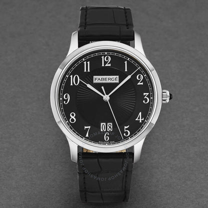 فابرجيه، ساعة أغاثون أوتوماتيكية للرجال بمينا أسود