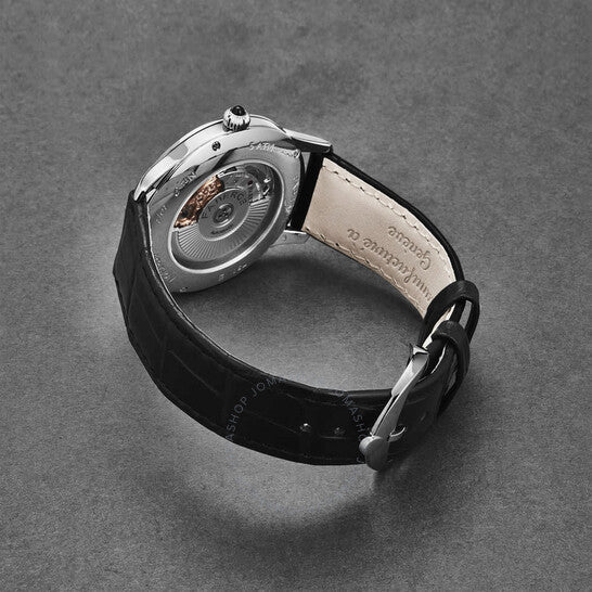 فابرجيه، ساعة أغاثون أوتوماتيكية للرجال بمينا فضي