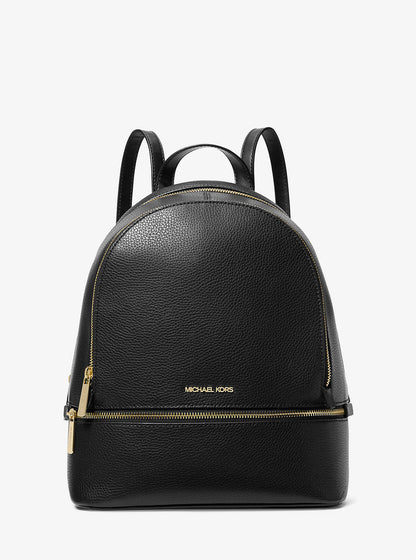 rhea medium pebbled leather backpack