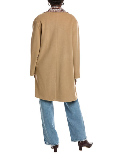 wool-blend overcoat
