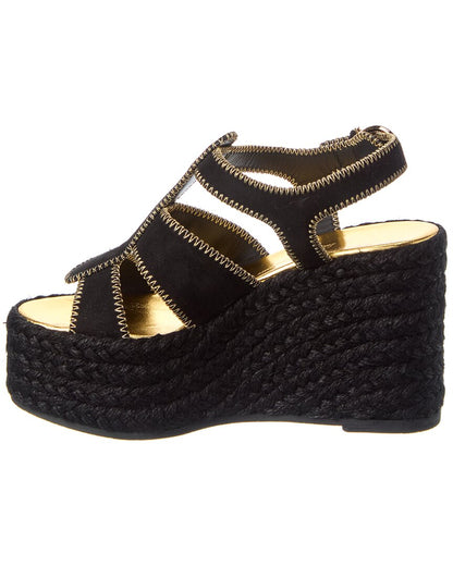 ferragamo renee suede wedge sandal