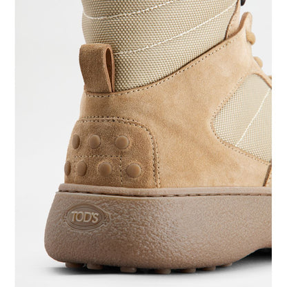 w. g. lace-up ankle boots in suede