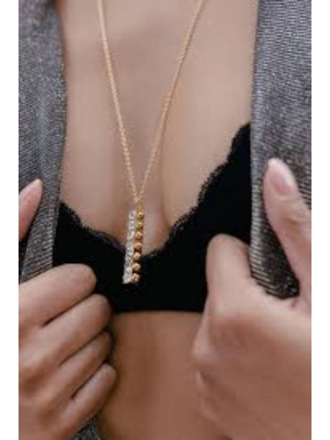 women's durga pendant necklace in gold