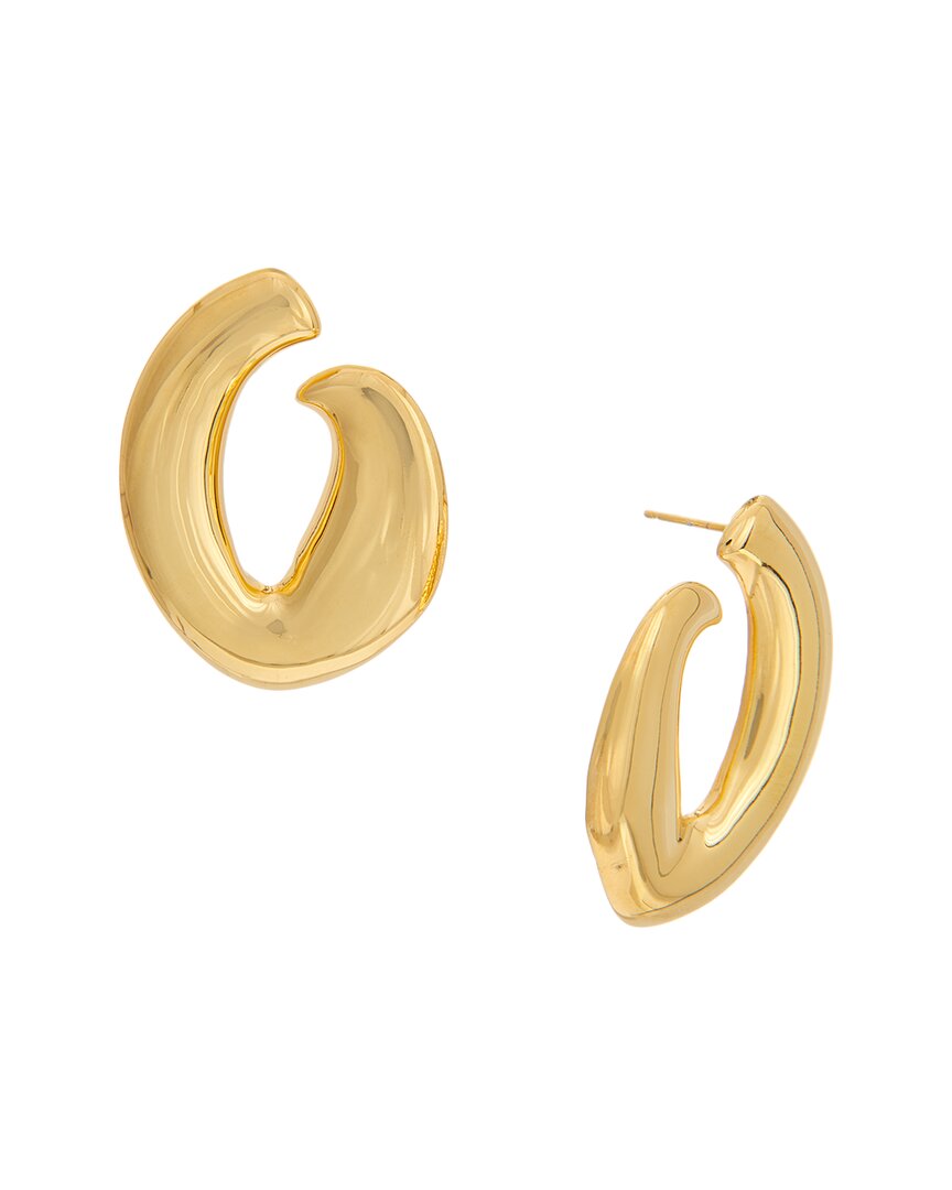o smooth metal earrings
