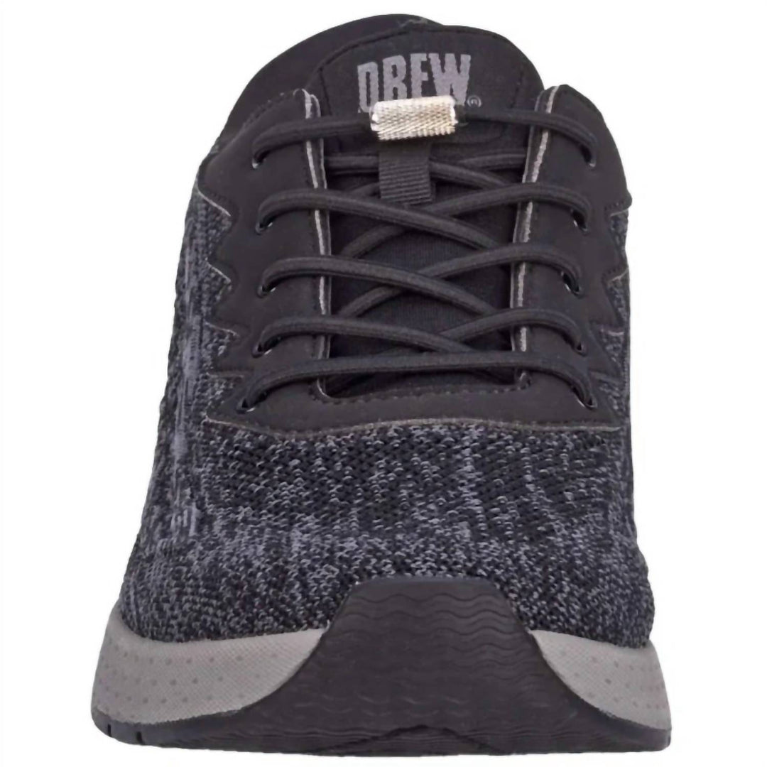 men's explore shoes in black mesh combo