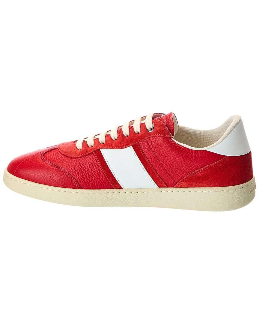 ferragamo leather sneaker