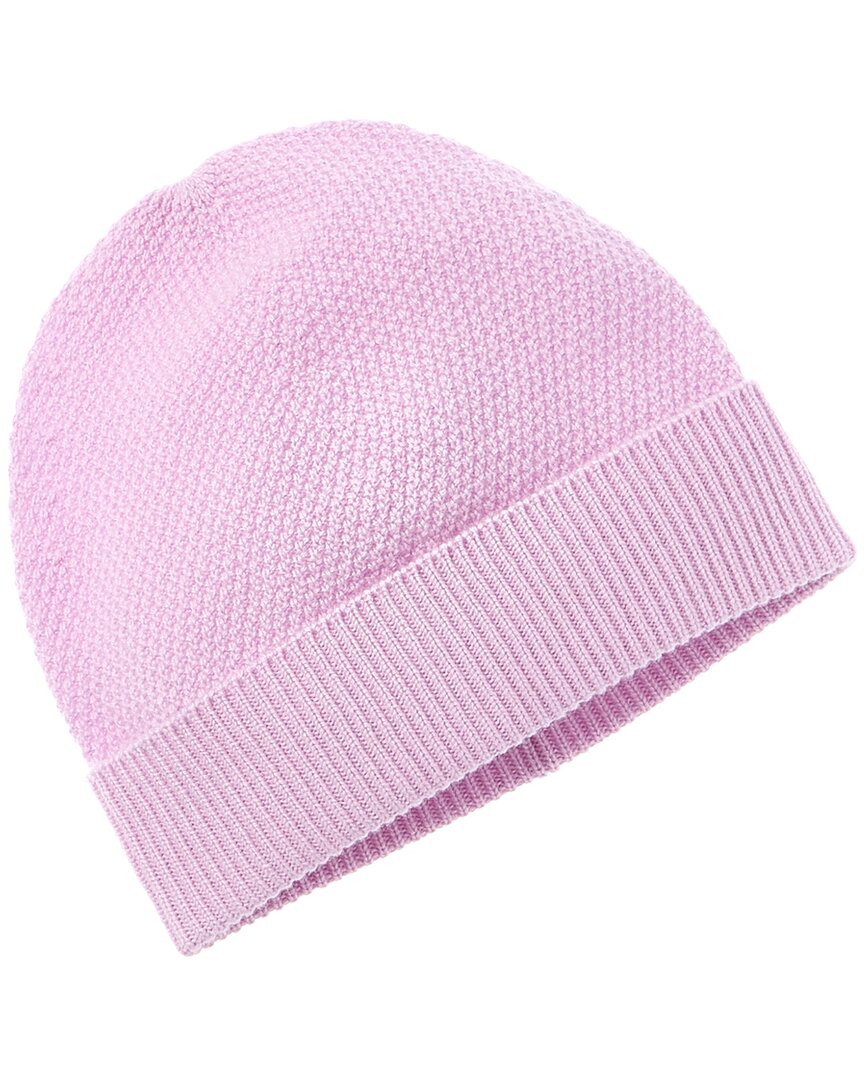 moss stitch cashmere hat