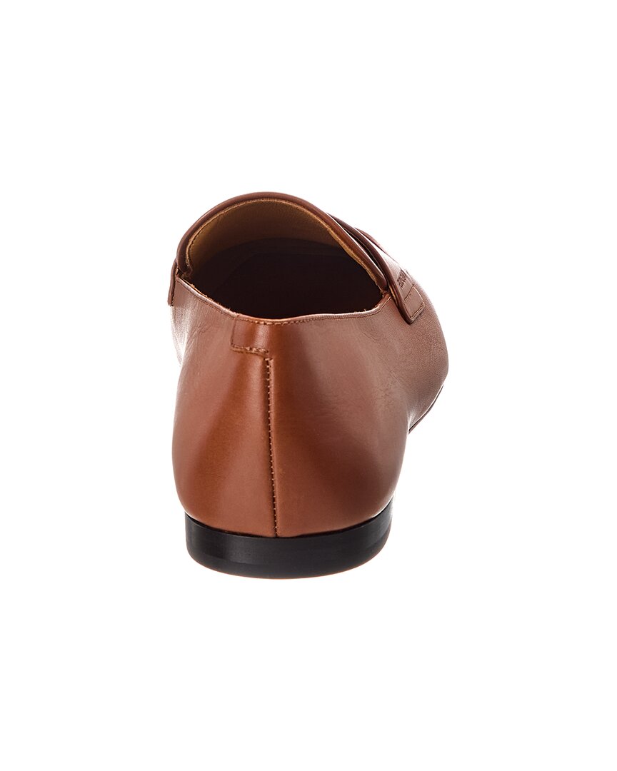 ferragamo gedeone glamour leather loafer