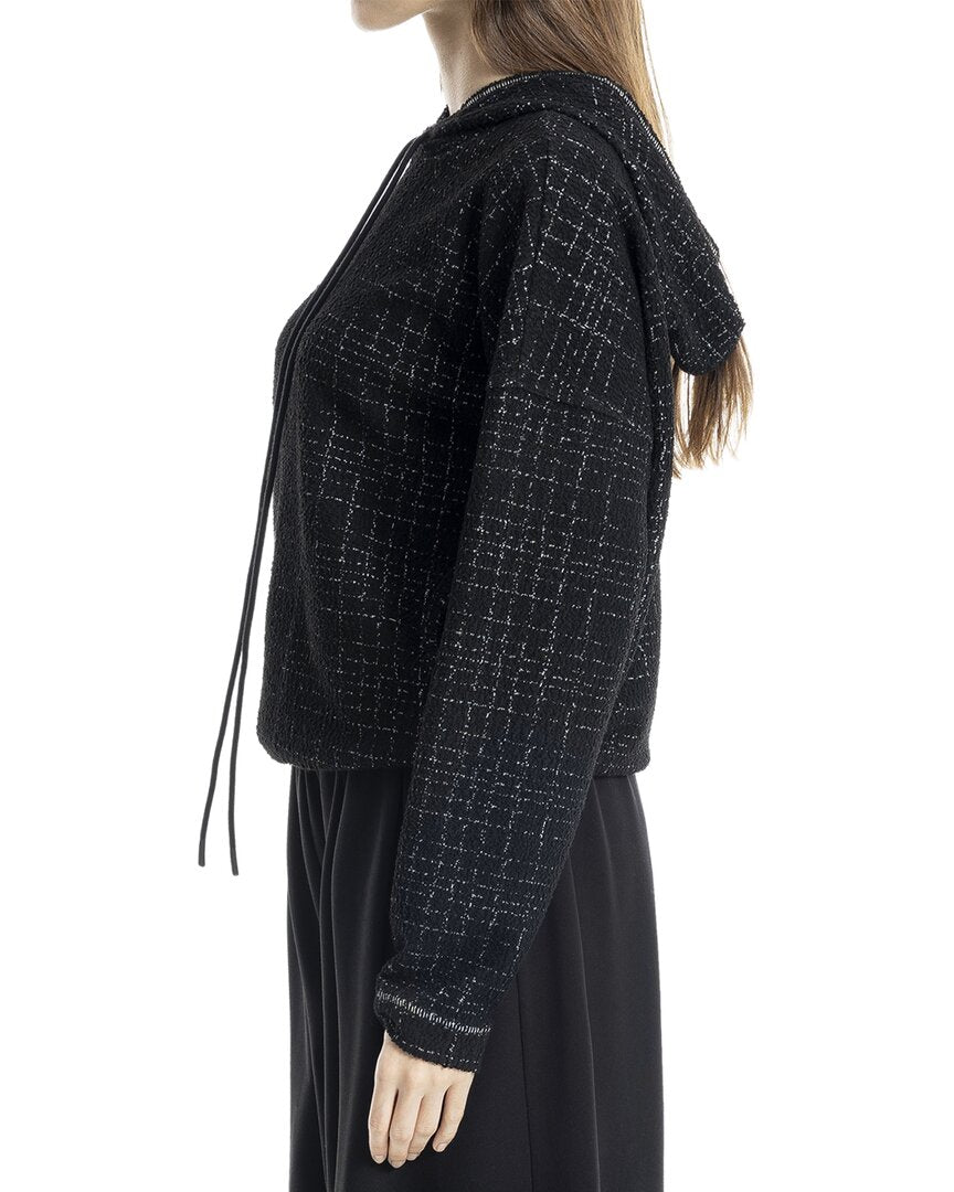 knit jacquard hoodie