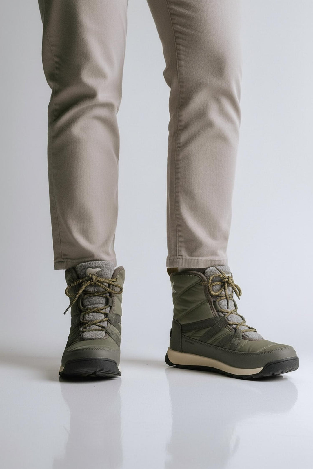 US 9.5 - stone green, black