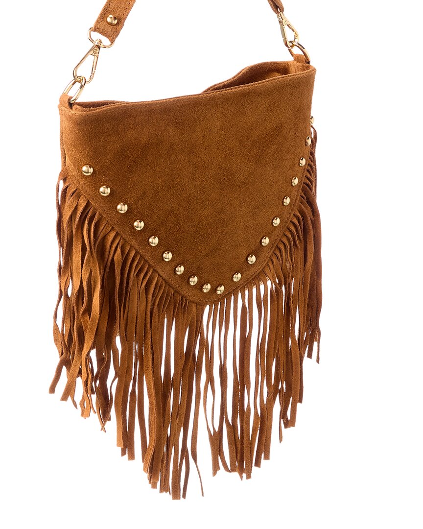 celia27 leather studded shoulder bag