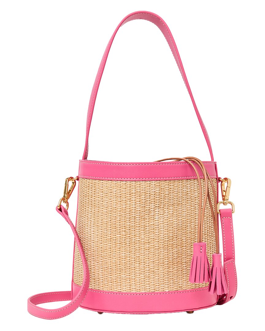 suki straw bucket bag