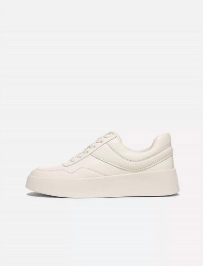 women's warren court leather sneaker in milk