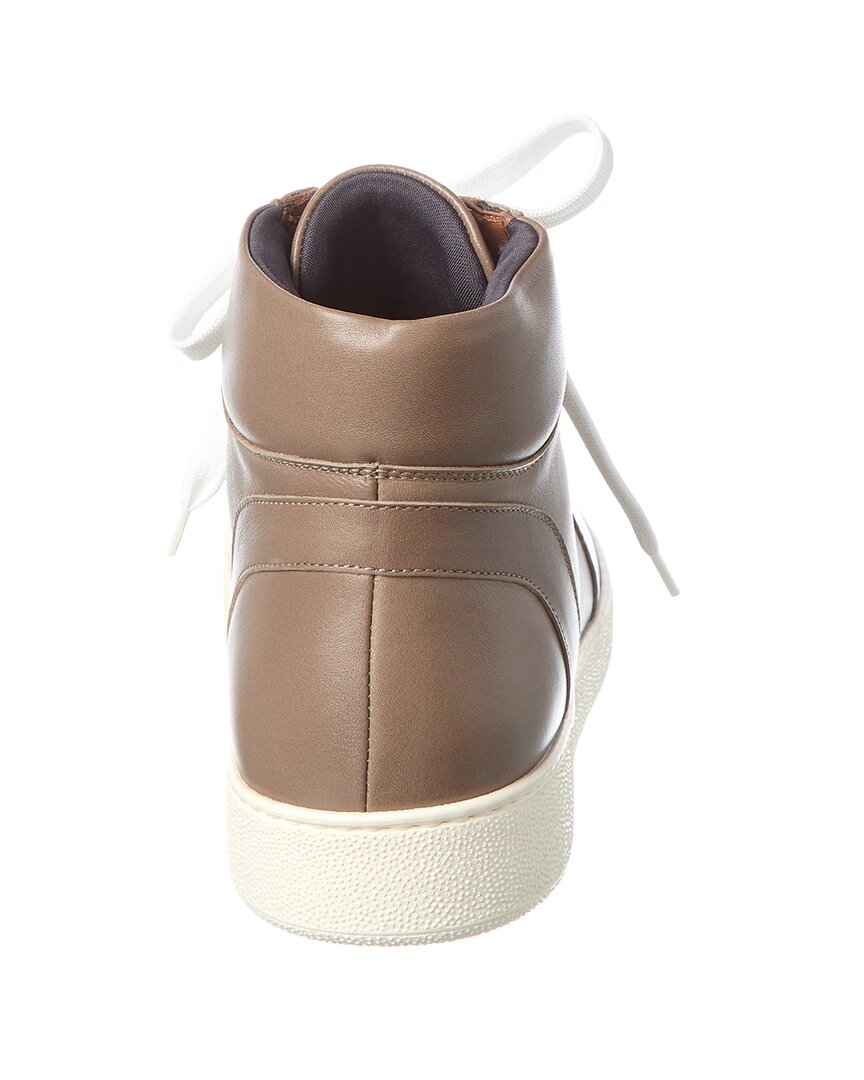 pete weatherproof leather high-top sneaker