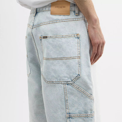 signature denim shorts