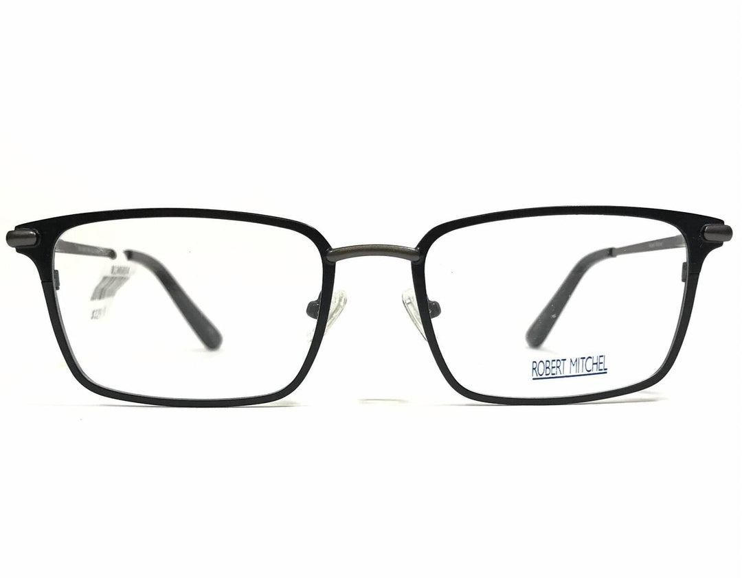 men's rm9001 rectangle eyeglasses in black