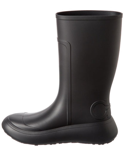 ferragamo rubber rain boot