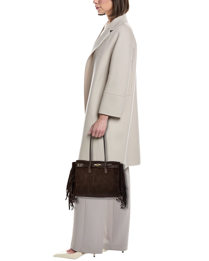 wellsey27 fringe suede tote