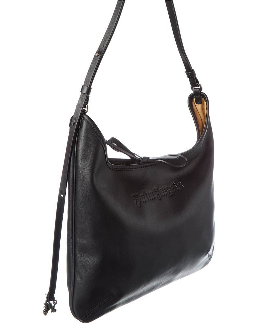 logo leather hobo bag