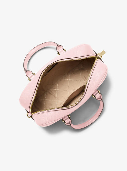 thompson pebbled leather satchel
