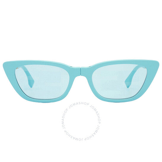Fendi, Blue Logo Folding Cat Eye Ladies Sunglasses