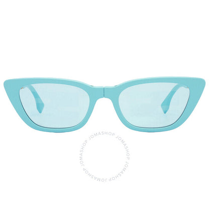 Fendi, Blue Logo Folding Cat Eye Ladies Sunglasses