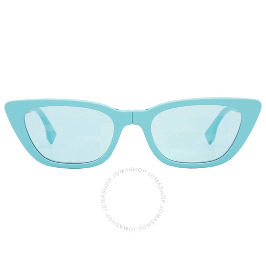 Fendi, Blue Logo Folding Cat Eye Ladies Sunglasses