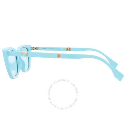 Fendi, Blue Logo Folding Cat Eye Ladies Sunglasses