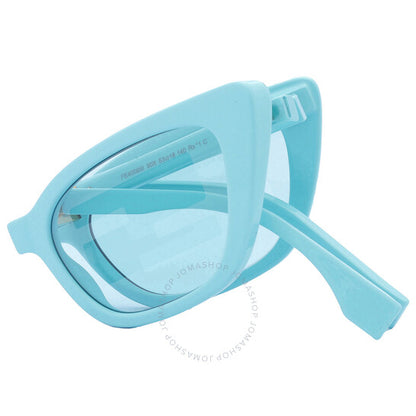 Fendi, Blue Logo Folding Cat Eye Ladies Sunglasses