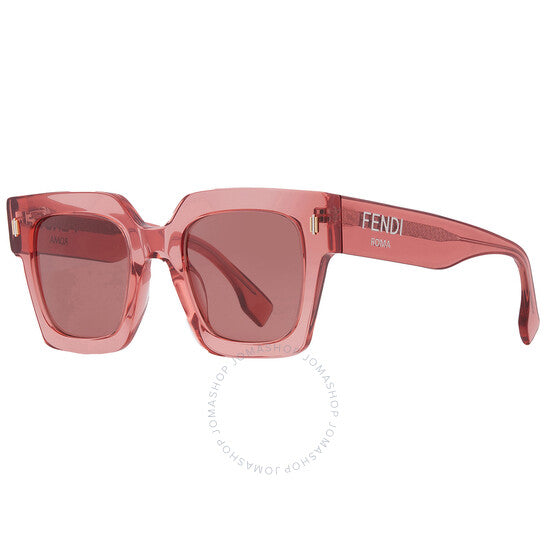 Fendi, Bordeaux Square Ladies Sunglasses